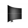 Kabeļu caurlaides pamatne MULTIBRACKETS M Deskmount HD — alumīnija korpuss, melna, Ø 21 cm, A 40 mm, 500 g