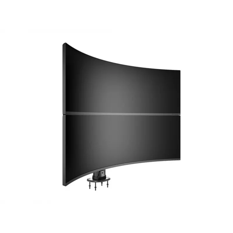 Kabeļu caurlaides pamatne MULTIBRACKETS M Deskmount HD — alumīnija korpuss, melna, Ø 21 cm, A 40 mm, 500 g