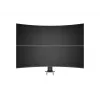 Kabeļu caurlaides pamatne MULTIBRACKETS M Deskmount HD — alumīnija korpuss, melna, Ø 21 cm, A 40 mm, 500 g