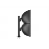 Kabeļu caurlaides pamatne MULTIBRACKETS M Deskmount HD — alumīnija korpuss, melna, Ø 21 cm, A 40 mm, 500 g