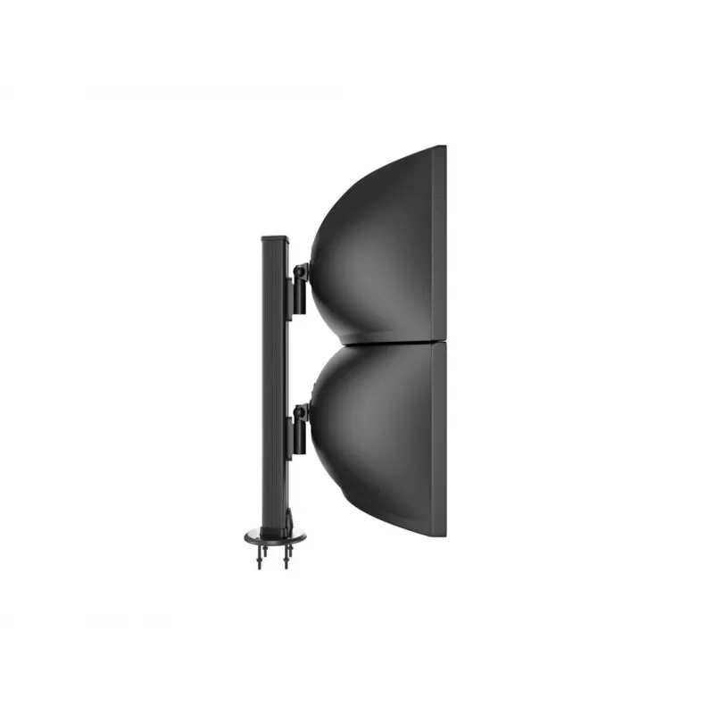 Kabeļu caurlaides pamatne MULTIBRACKETS M Deskmount HD — alumīnija korpuss, melna, Ø 21 cm, A 40 mm, 500 g