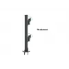 Kabeļu caurlaides pamatne MULTIBRACKETS M Deskmount HD — alumīnija korpuss, melna, Ø 21 cm, A 40 mm, 500 g