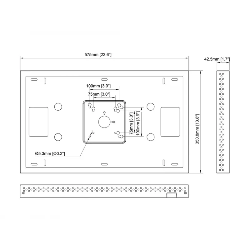 Multibrackets M Pro Series Enclosure QB24R QB24R-T balta Steel Landscape