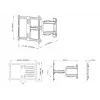 TV sienas stiprinājums Multibrackets M Universal Flexarm Pro Single Melns — 40 kg, VESA 200x200–600x400, 40 collas–70 collas