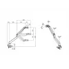 Multibrackets M Gaslift svira Samsung G9 Single Melns 20 kg Skavas stiprinājums
