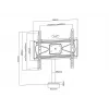 Multibrackets M VESA pieskrūvējamais TV stiprinājums Turn 400 MAX 30 kg 23-55 collas