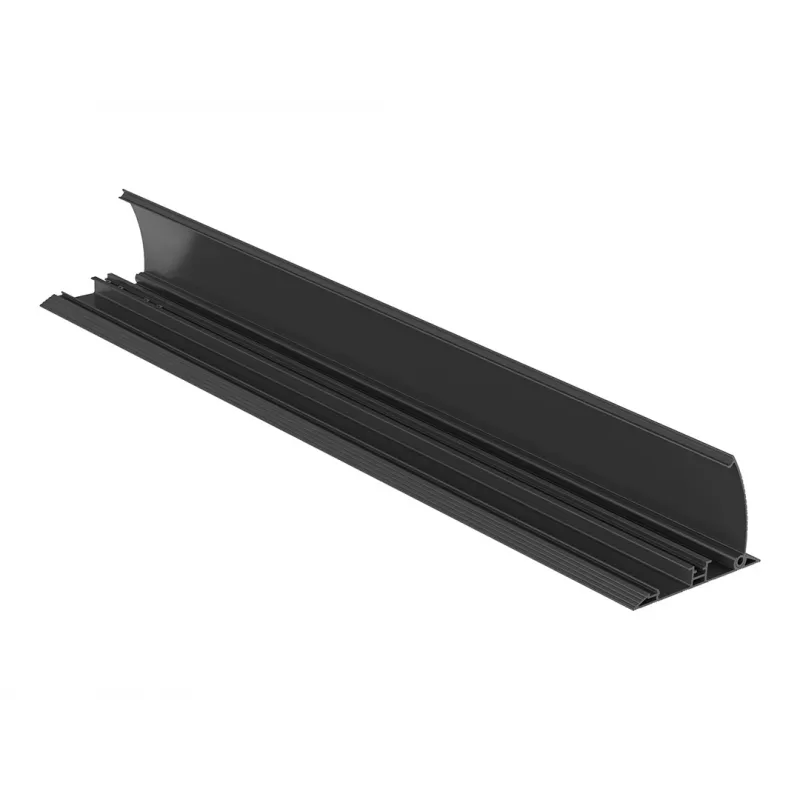 Multibrackets M kabeļu pārklājs grīdai melns - 139 mm P - 750 mm G