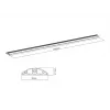 Multibrackets M kabelis Cover Floor Melns - 139 mm P - 1100 mm G