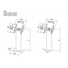 Multibrackets M Pro Series Kiosk melns 15-32 collu 20 kg 75x75-400x400