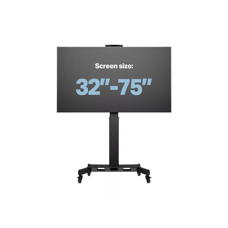 Multibrackets M Motorizēts Publiskais Grīdas Statīvs Viens Pīlārs 170 HD, 60 kg ietilpība, 32-75 collas