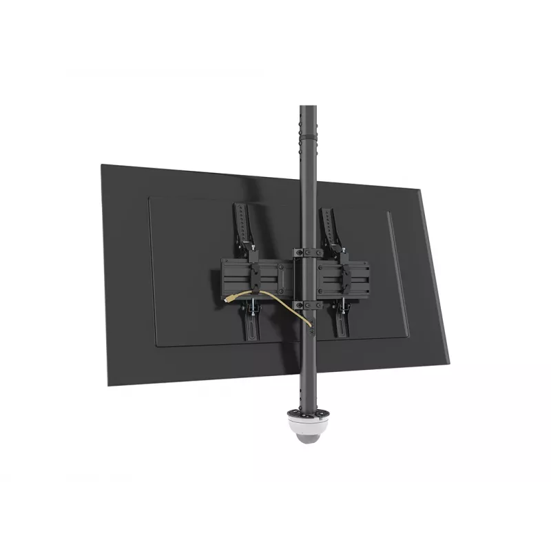 Kameras kronšteins MULTIBRACKETS M Pro Series — universāls kupolveida kameru turētājs, tērauds, melns, 135×55×72 mm