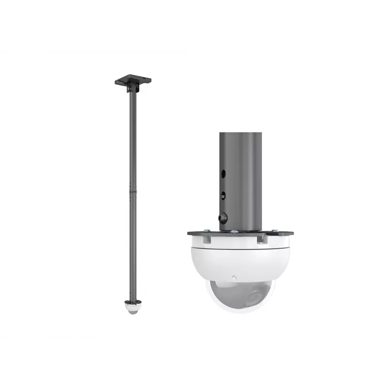 Kameras kronšteins MULTIBRACKETS M Pro Series — universāls kupolveida kameru turētājs, tērauds, melns, 135×55×72 mm