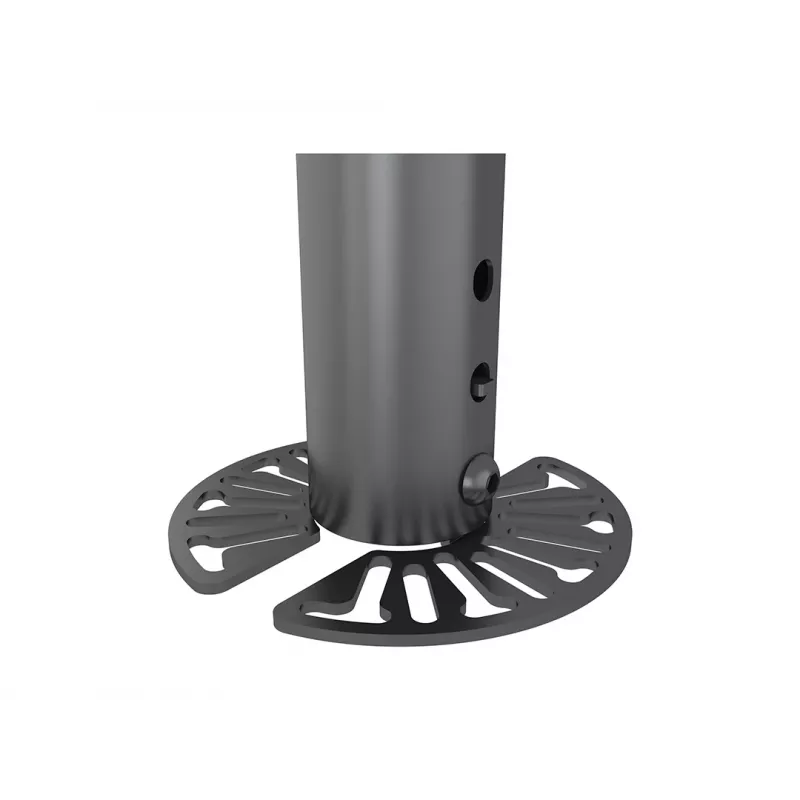 Kameras kronšteins MULTIBRACKETS M Pro Series — universāls kupolveida kameru turētājs, tērauds, melns, 135×55×72 mm