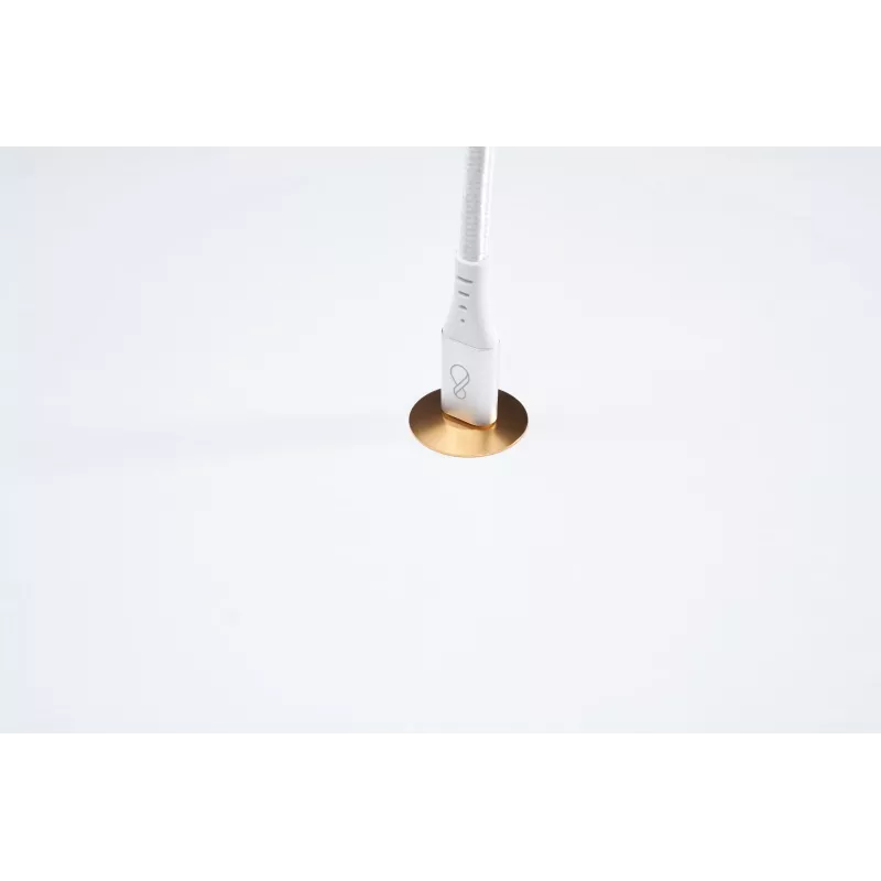 USB-C uz USB-C kabelis Ochno O-USBG2-70-1 — USB 3.2 Gen 2, DP Alt Mode 1.4, vīriešu–vīriešu, pīts, 0,7 m, balts