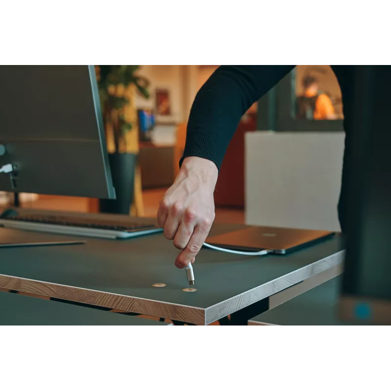Ochno O-DO-100-2, USB C, USB 3.2 Gen 2 (3.1 Gen 2), 10000 Mbit/s, iebūvējams darbvirsmā, galds, vīrišķais