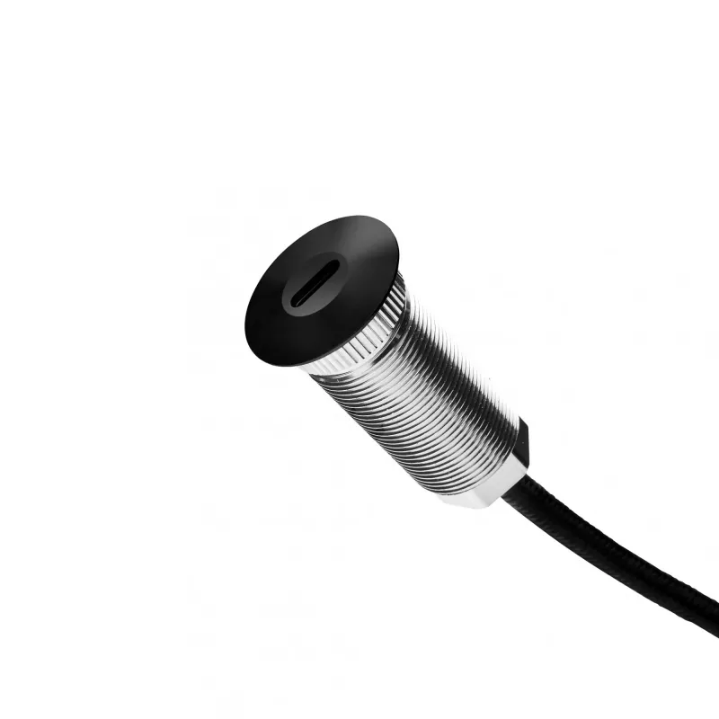USB-C ligzdas lādētājs Ochno O-CO-200-BL-1 2 m kabelis, pieskrūvējams, melns