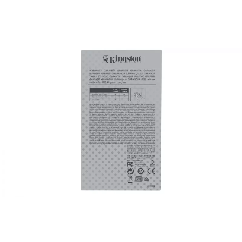 Kingston Technology IronKey 64GB Basic S1000 šifrēts USB 3.0 FIPS 140-2 3. līmeņa