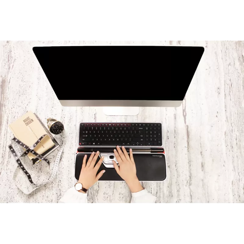 Contour Design Rollerpele Red Plus + Balance vadu, pilnizmēra (100%), vadu, USB, QWERTY, melns, pele iekļauta
