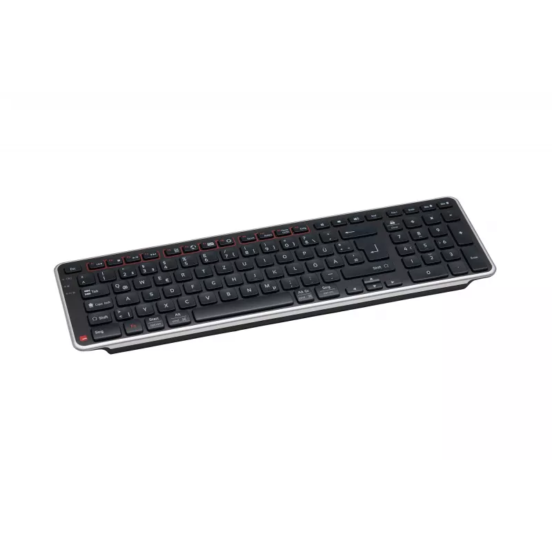 Contour Design Balance tastatūra DE, bezvadu, pilna izmēra (100%), bezvadu, RF Wireless + USB, šķērveida taustiņu slēdzis, QWERTZ, melna