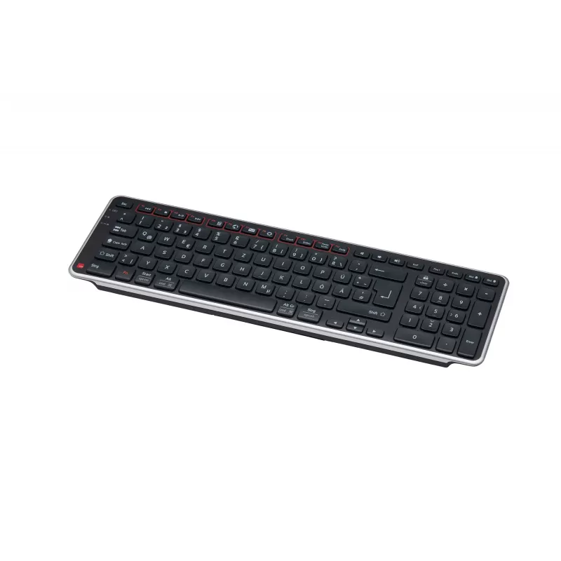 Contour Design Balance tastatūra DE, bezvadu, pilna izmēra (100%), bezvadu, RF Wireless + USB, šķērveida taustiņu slēdzis, QWERTZ, melna