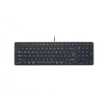 Contour Design Balance tastatūra DE, vadu, pilnizmēra (100%), bezvadu, RF bezvadu + USB, QWERTZ, melna