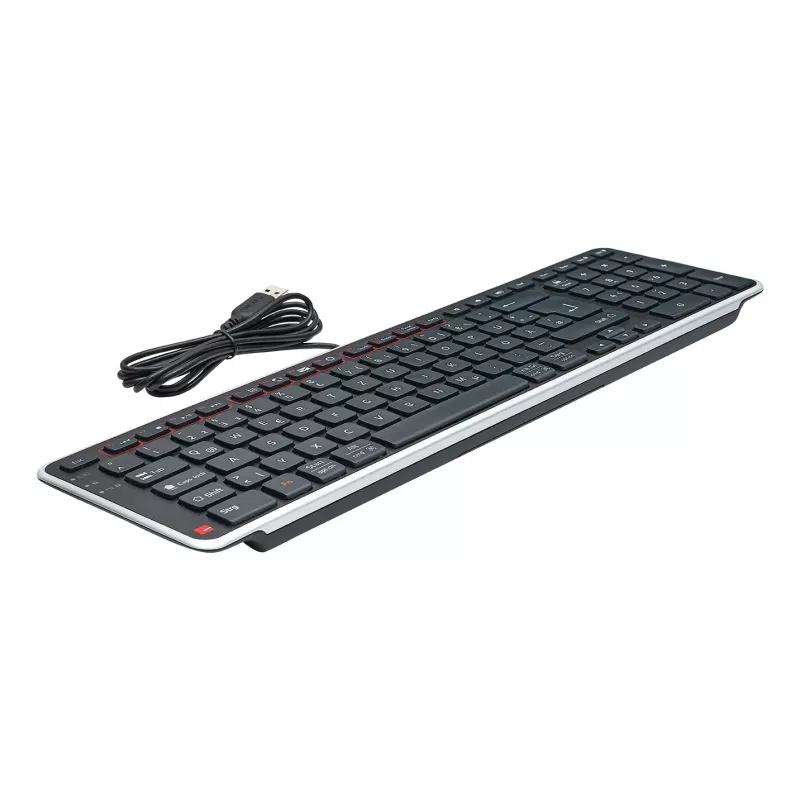Contour Design Balance tastatūra DE, vadu, pilnizmēra (100%), bezvadu, RF bezvadu + USB, QWERTZ, melna