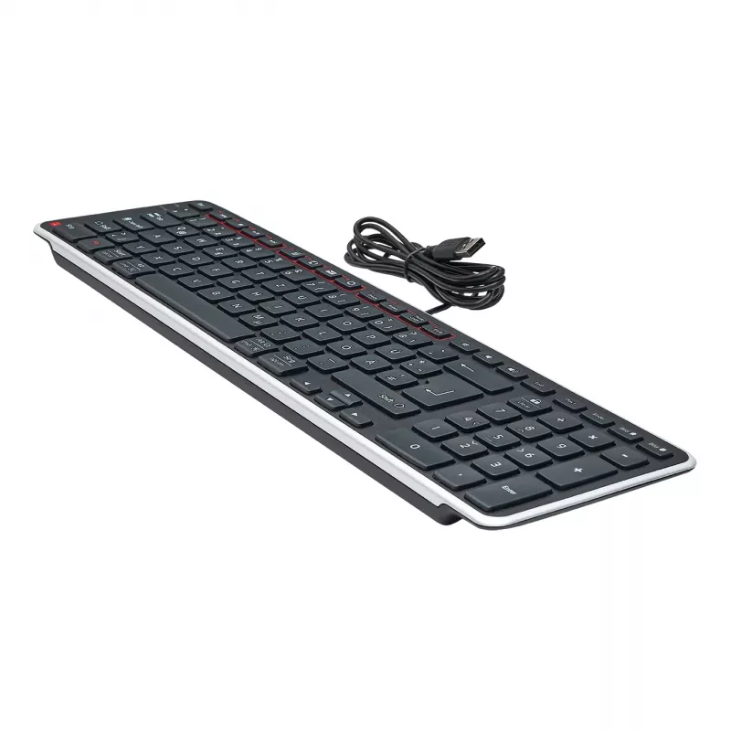 Contour Design Balance tastatūra DE, vadu, pilnizmēra (100%), bezvadu, RF bezvadu + USB, QWERTZ, melna