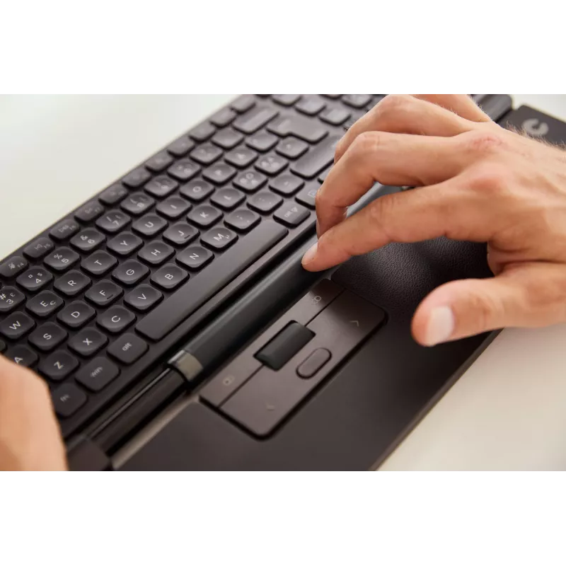 Contour Design RollerMouse Pro plāna plaukstas balsta no vegānu ādas bezvadu