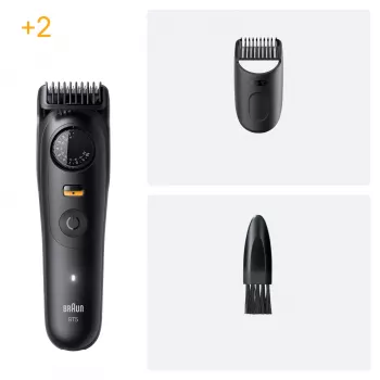 Braun BeardTrimmer 5 BT5500 bārdas trimmeris Baterija 20 2 cm Mitrā un sausā lietošana Melns