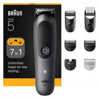 Braun AIO5520 matu trimmeris/frizieris Melns, pelēks 14 Lithium-Ion (Li-Ion)