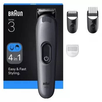 Braun AIO3500 matu trimmeris/klippers melns, pelēks 14 niķeļa-metāla hidrīda (NiMH)