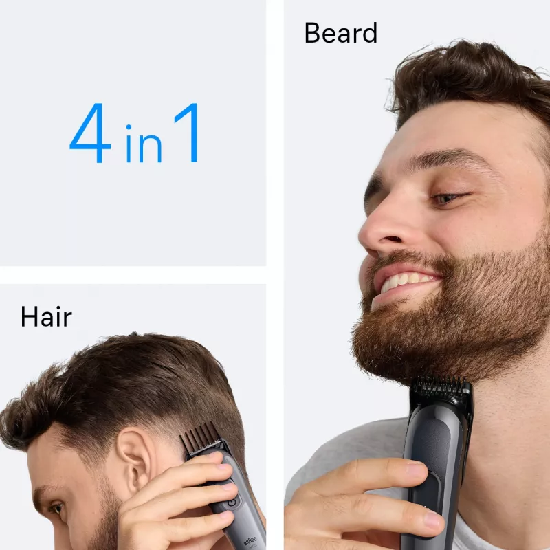 Braun AIO3500 matu trimmeris/klippers melns, pelēks 14 niķeļa-metāla hidrīda (NiMH)