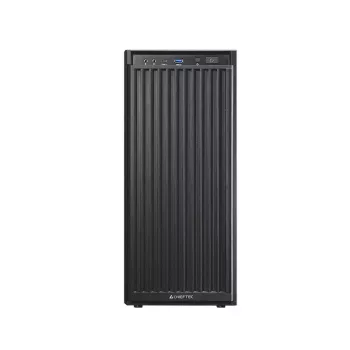 Datora korpuss CHIEFTEC BW-01B-OP Midi Tower ATX/ITX, balsta 6×3,5 collu + 4×2,5 collu, 2×5,25 collu, aizmugurē 1×120 mm, SGCC, melns, 200×510×465 mm