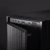Datora korpuss CHIEFTEC BW-01B-OP Midi Tower ATX/ITX, balsta 6×3,5 collu + 4×2,5 collu, 2×5,25 collu, aizmugurē 1×120 mm, SGCC, melns, 200×510×465 mm