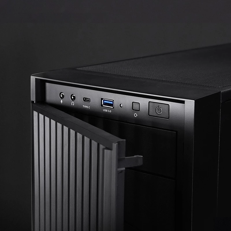 Datora korpuss CHIEFTEC BW-01B-OP Midi Tower ATX/ITX, balsta 6×3,5 collu + 4×2,5 collu, 2×5,25 collu, aizmugurē 1×120 mm, SGCC, melns, 200×510×465 mm
