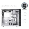 Datora korpuss CHIEFTEC BW-01B-OP Midi Tower ATX/ITX, balsta 6×3,5 collu + 4×2,5 collu, 2×5,25 collu, aizmugurē 1×120 mm, SGCC, melns, 200×510×465 mm