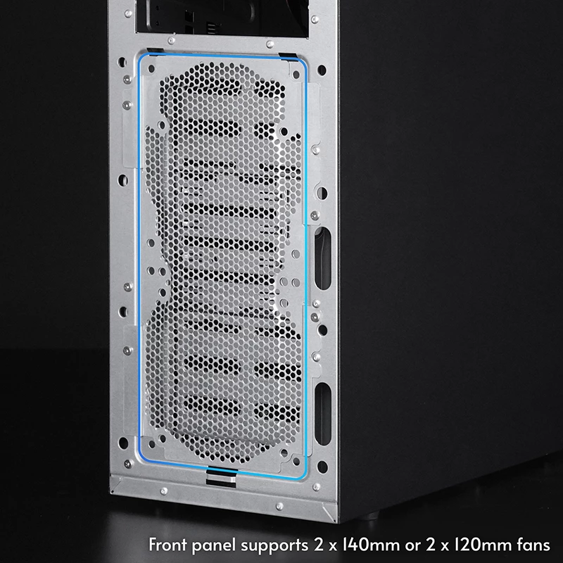 Datora korpuss CHIEFTEC BW-01B-OP Midi Tower ATX/ITX, balsta 6×3,5 collu + 4×2,5 collu, 2×5,25 collu, aizmugurē 1×120 mm, SGCC, melns, 200×510×465 mm