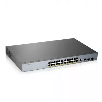 Zyxel GS1350-26HP-EU0101F tīkla komutators Pārvaldāms L2 Gigabit Ethernet (10/100/1000) Power over Ethernet (PoE) Pelēks