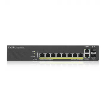 Zyxel GS2220-10HP-EU0101F tīkla komutators Pārvaldāms L2 Gigabit Ethernet (10/100/1000) Power over Ethernet (PoE) Melns