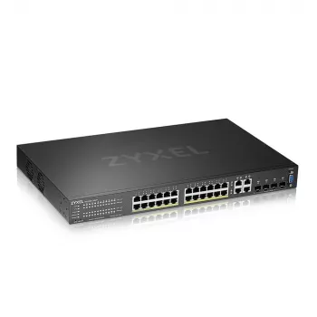 Zyxel GS2220-28HP-EU0101F tīkla slēdzis Pārvaldīts L2 Gigabit Ethernet (10/100/1000) Power over Ethernet (PoE) Melns