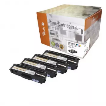 Peach Combi komplekts, saderīgs ar TN-328, 6000 lapas, 6000 lapas, melna, ciāna, fuksīna, dzeltena, 4 gab.