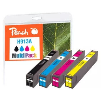 Peach PI300-744 tintes kasetne 4 gab. Saderīga melna, ciāna, fuksīna, dzeltena