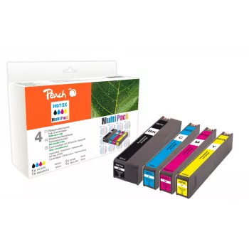 Peach PI300-750 tintes kasetne 4 gab. Saderīgs Augsta (XL) ietilpība Melns, Ciāna, Fuksīna, Dzeltens