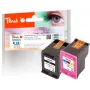 Peach PI300-808 tintes kasetne 2 gab. Augsta (XL) ietilpība Melna, Ciāna, Fuksīna, Dzeltena
