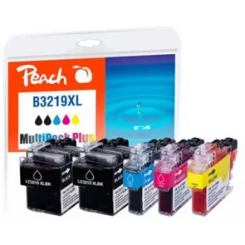 Peach PI500-246 tintes kasetne 5 gab. Melna, Ciāna, fuksīna, Dzeltena