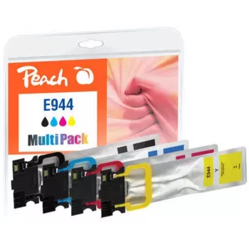 Peach PI200-786 tintes kasetne 4 gab. Saderīga melna, ciāna, fuksīna, dzeltena