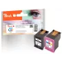 Peach PI300-1045 tintes kasetne 2 gab. saderīga melna, ciāna, madženta, dzeltena