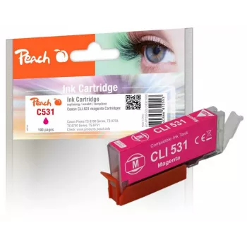 Peach PI100-501 tintes kasetne 1 gab. saderīga Standarta ražības madženta