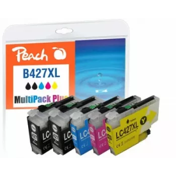 Peach PI500-402 tintes kasetne 6 gab. Saderīga Augsta (XL) ietilpība Melna, Ciāna, Purpura, Dzeltena