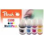 Peach PI100-440 tintes kasetne 4 gab. saderīga melna, ciāna, madženta, dzeltena